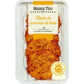 MAISON TINO Plat cuisiné râpés de pommes de terre 4x110g