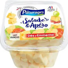 PÂTURAGES Salade & Apéro - Dés d'emmental 150g