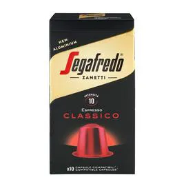 SEGAFREDO ZANETTI Capsules de café compatibles Nespresso aluminium Espresso classico 51g