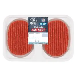 Steaks hachés pur boeuf 5% MG (2x125g)
