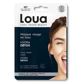 Masque visage en tissu détox (l'unité)