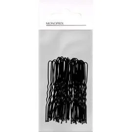 MONOPRIX ACCESSOIRES S 40 Epingles Chignon Couleur Noires l'unité