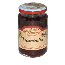 Confiture framboise, 65% de fruits (400g)