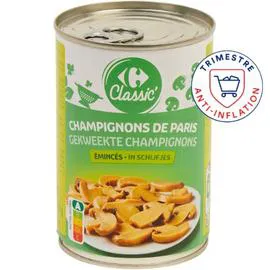 CARREFOUR CLASSIC' Champignons de Paris émincés 230g