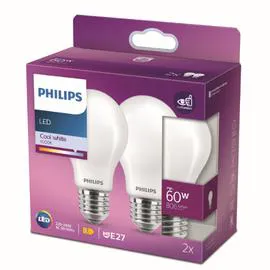 Ampoule LED PHL STD E27 60W BF Dépolie x2 (x2)