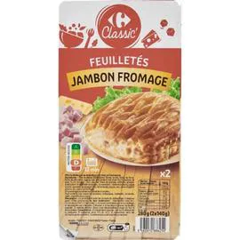 Feuilletés jambon fromage (2x140g)