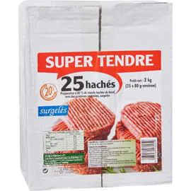 Hachés Super Tendre (25x80g)