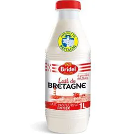 BRIDEL Lait Frais Entier Pasteurisé de Bretagne 1l