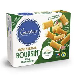 Crêpes apéritives saveur boursin, ail et fines herbes (80g)
