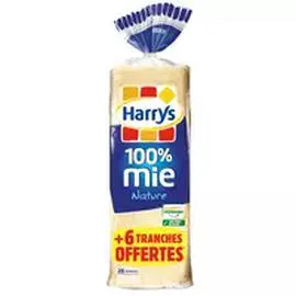 Pain de mie nature sans croûte (651g)