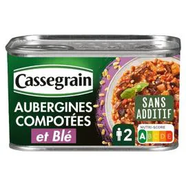 CASSEGRAIN Aubergine compotée et blé 375g