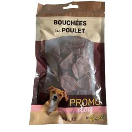 Récompense pour chien bouchées au poulet (90g)