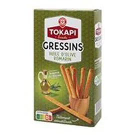 MARQUE REPÈRE, TOKAPI Gressins Huile d'olive romarin 125g