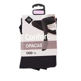 Collant femme noir opaque T3/4 Confort (l'unité)