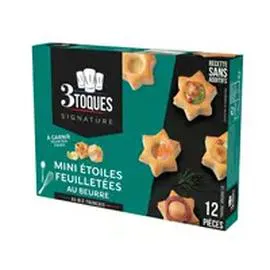 Mini étoiles feuilletées au beurre à garnir (66g)