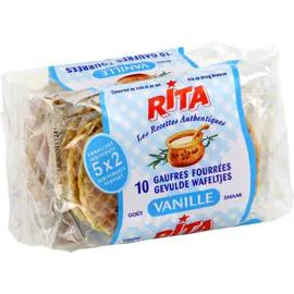 Gaufres fourrées goût vanille (300g)