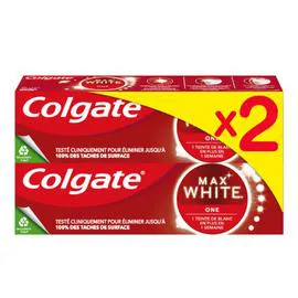 Dentifrice blancheur Max White One (2x75ml)