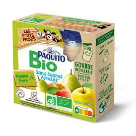 Gourde de compote de pommes et poires SSA - BIO (360g)