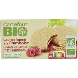 Biscuits fourrés framboise (186g)