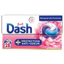 DASH Capsules Lessive 2en1 au Pivoine et Hibiscus x28