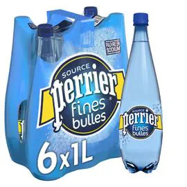 PERRIER FINES BULLES Eau gazeuse minérale naturelle 6x1l