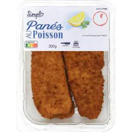 CARREFOUR SIMPL Panés au poisson 200g
