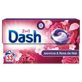 Capsules Lessive tout en 1 Détergent Jasmin et Rose de Mai (x33)