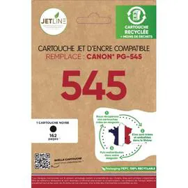 Pack de cartouches d'encre 545 Noir - Compatible CANON (l'unité)