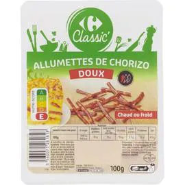 Allumettes de chorizo doux (100g)
