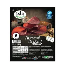 Pastrami de boeuf aux 3 épices halal (100g)