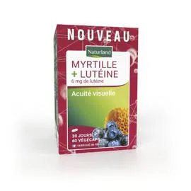 Complément Alimentaire Vision Acuité Visuelle Myrtille + Lutéine (x60)