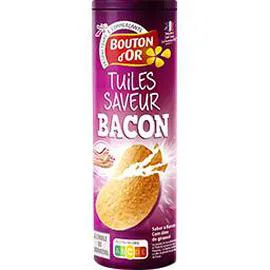 BOUTON D'OR Tuiles saveur bacon 170g