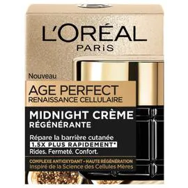 L'ORÉAL PARIS, AGE PERFECT Crème Visage Nuit Anti-âge 50ml