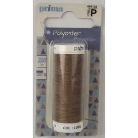LA BROSSE ET DUPONT, PRIMA Fil Polyester Marron Clair 200m l'unité