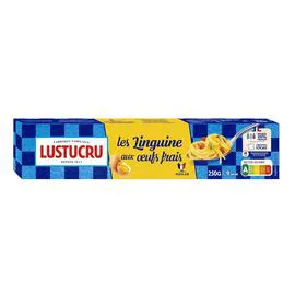 LUSTUCRU Pâtes linguine aux oeufs frais 250g