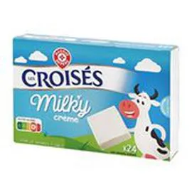 Fromage Milky Crème Les Croisés x24 (432g)