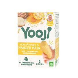 YOOJI Bâtonnets Manger Main Bio Maïs et semoule 225g