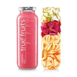 Smoothie pink fruit du dragon rose banane corossol pomme (25cl)