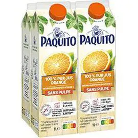 100% pur jus d'orange sans pulpe (4l)