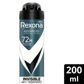 REXONA MEN Déodorant homme Anti-Transpirant Invisible Black & White 200ml
