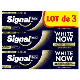 Dentifrice Extra Brillance White Now Gold (3x75ml)