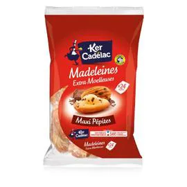 KER CADÉLAC Madeleines pépites chocolat 600g