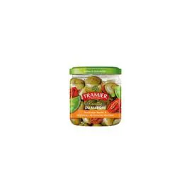 TRAMIER Olives marinade basilic et tomates séchées 150g