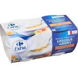 Yaourt à la grecque pêche passion (4x150g)