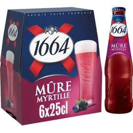 Bière aromatisée Mûre Myrtille (6x25cl)