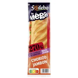 Sandwich chorizo jambon (270g)