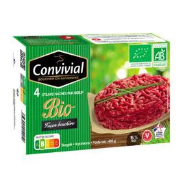 Steack haché Bio 15% MG x4 (400g)