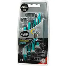 LABELL MEN Rasoirs jetables 3 lames x4