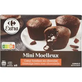 Mini moelleux coeur fondant chocolat (156g)
