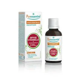 Huile Essentielle Citronnelle + 3 Huiles Essentielles Pures et Naturelles Pour Diffusion (30ml)